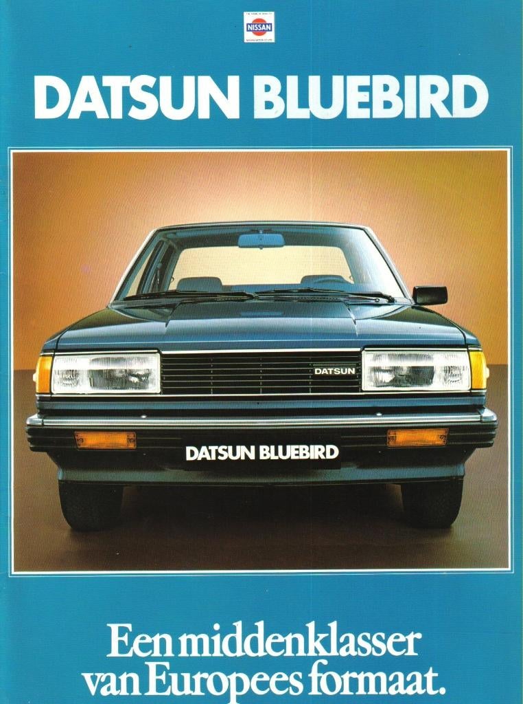 Folder Datsun Bluebird 1980, Ophalen of Verzenden, Gelezen, Overige merken