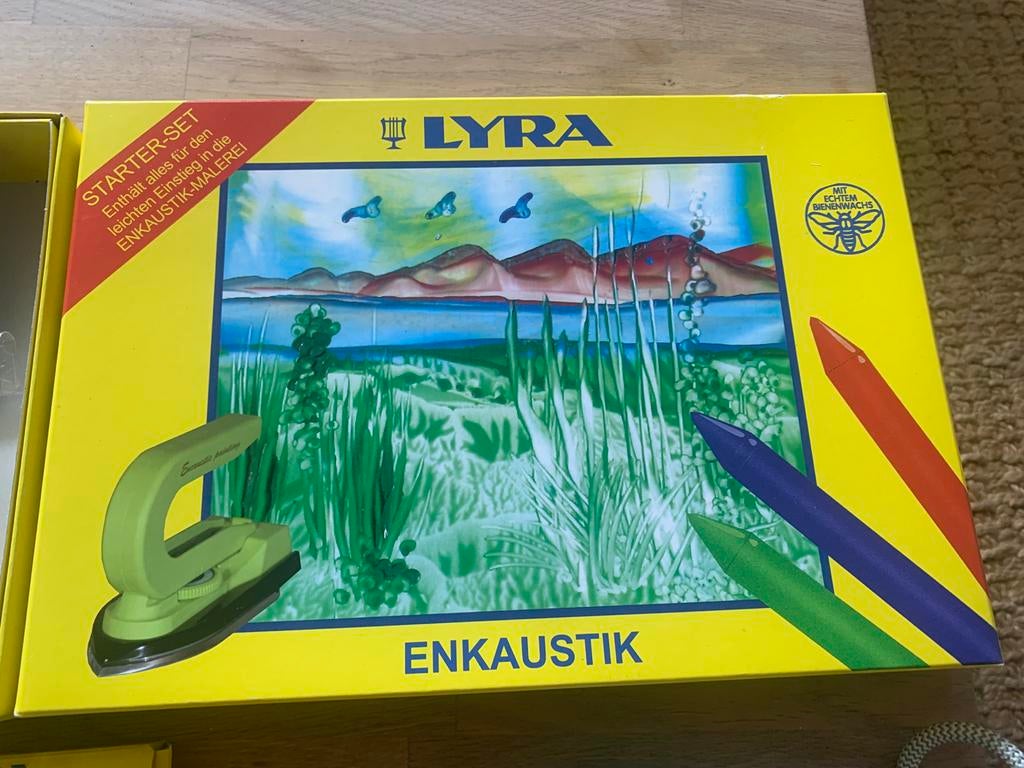 LYRA Enkaustik Starter Set - met strijkbout., Hobby en Vrije tijd, Ophalen of Verzenden, Gebruikt, Overige typen