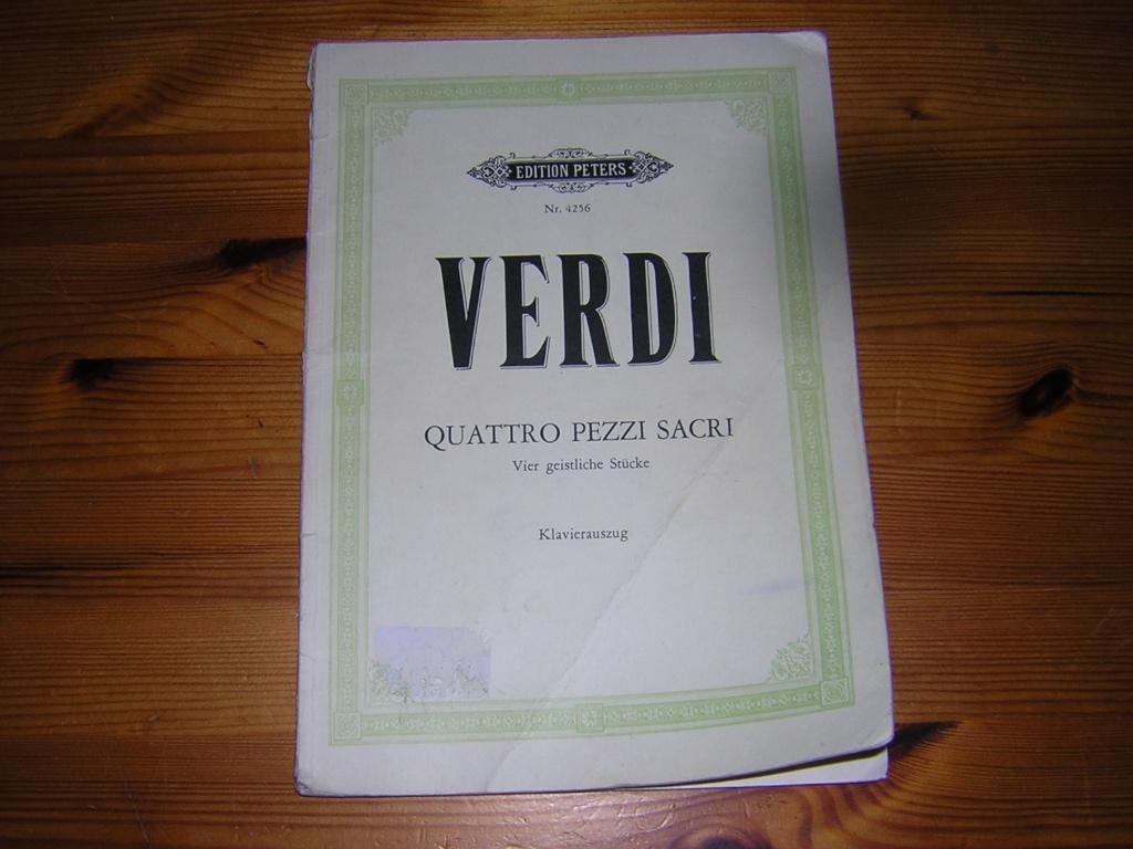 Verdi - Messa da Requiem / quattro pezzi sacri, Muziek en Instrumenten, Bladmuziek, Klassiek, Ophalen of Verzenden, Artiest of Componist
