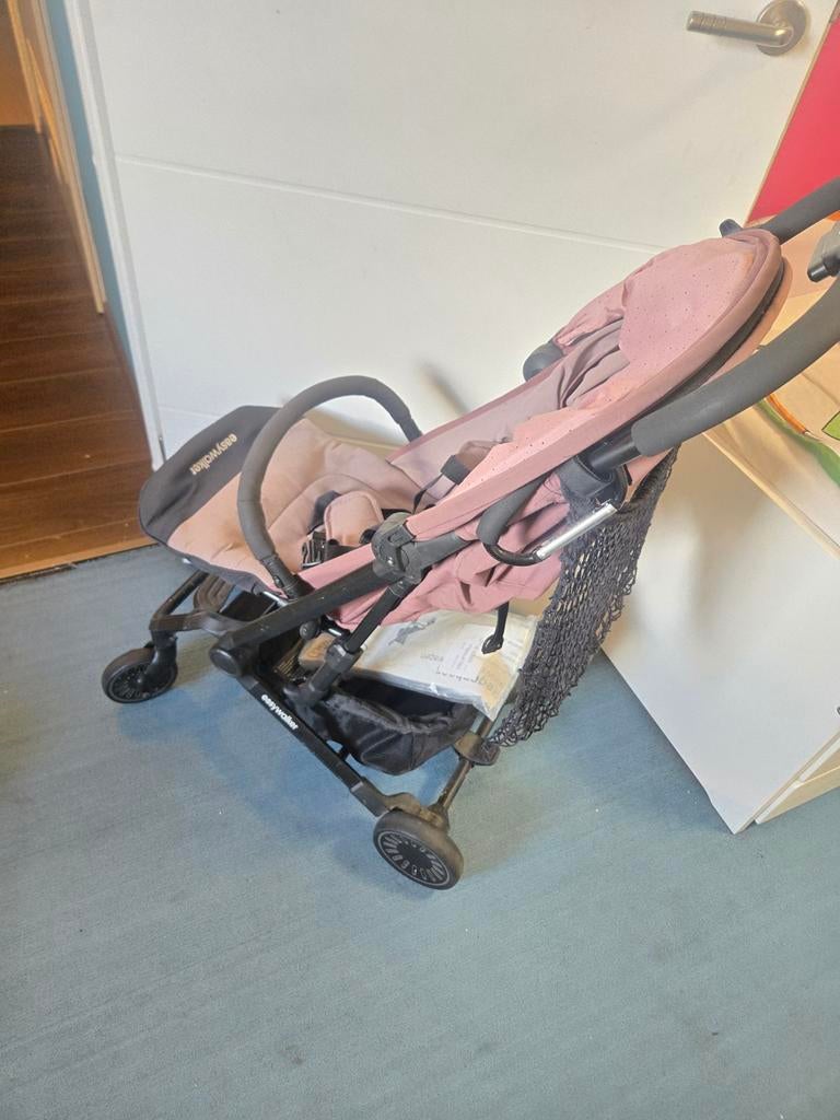 Easywalker buggy roze, Ophalen of Verzenden, Gebruikt, Verstelbare rugleuning