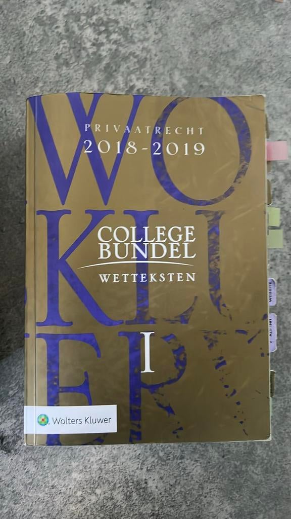 Collegebundels 2018/2019 - Wolters Kluwer, Boeken, Studieboeken en Cursussen, Ophalen of Verzenden, Gamma, Gelezen, WO