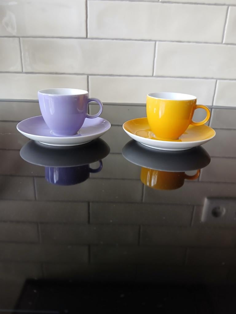 Thomas Rosenthal Group Sunny Day espressokopjes (2), Huis en Inrichting, Keuken | Servies, Ophalen of Verzenden, Zo goed als nieuw