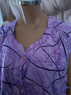 Leuke zomerse katoenen lila paarse jurk maat 42, Paars, Maat 42/44 (L), Ophalen of Verzenden, Zo goed als nieuw