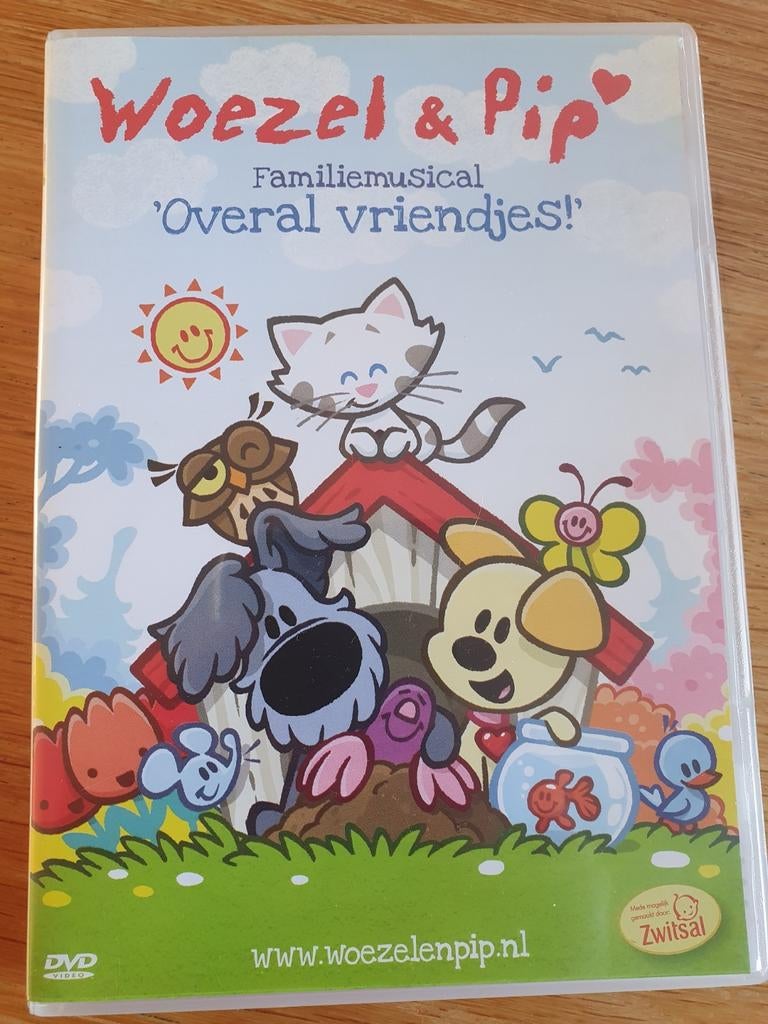 Woezel & Pip: Overal Vriendjes! DVD - Familimusical, Alle leeftijden, Ophalen of Verzenden, Zo goed als nieuw, Educatief