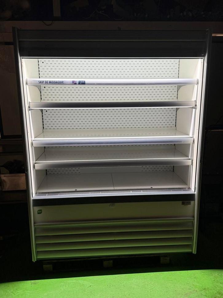 Metos supermarkt wandkoeling met rolluiken horeca vlees kaas, Witgoed en Apparatuur, Koelkasten en IJskasten, Gebruikt, Zonder vriesvak