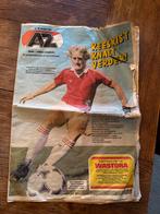 Krant Wastora hoofdsponsor voetbalblub AZ Alkmaar uit 1981, Ophalen of Verzenden, Gelezen, Krant