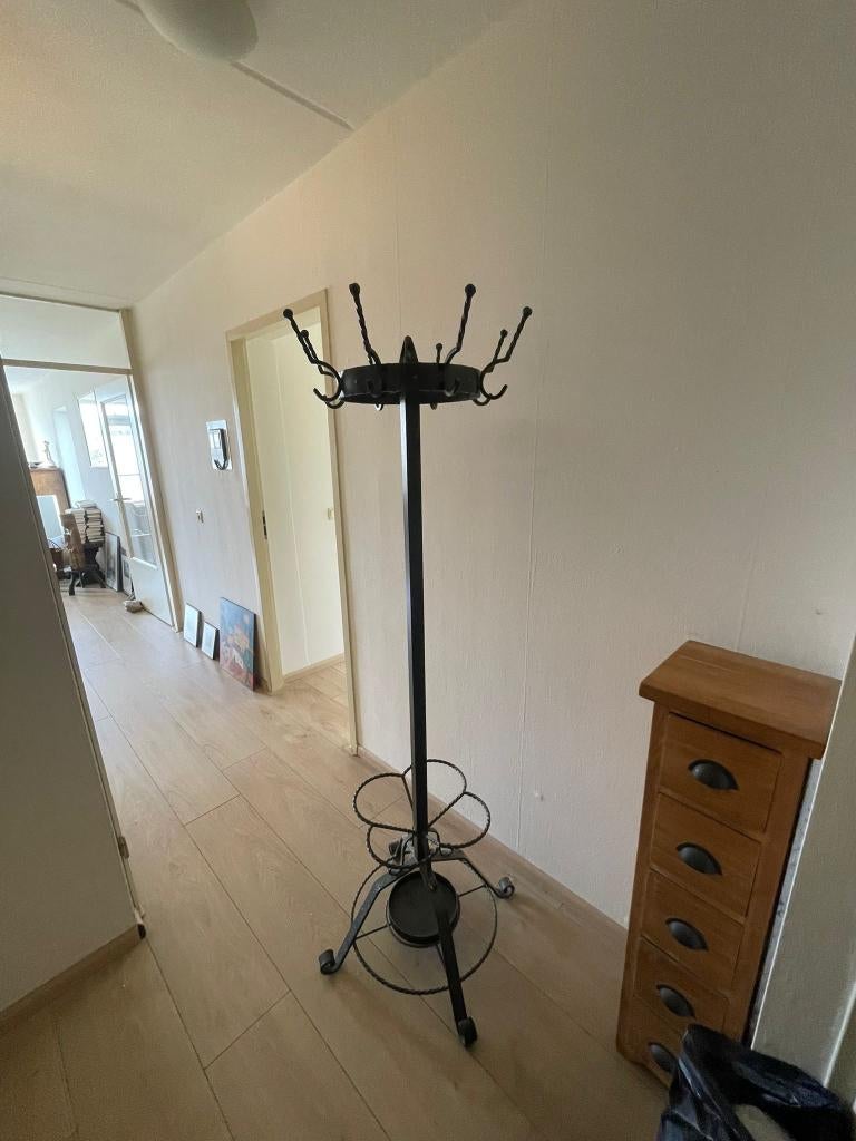 Zwaar metalen antieke kapstok, Ophalen, Gebruikt, Metaal, Staande kapstok