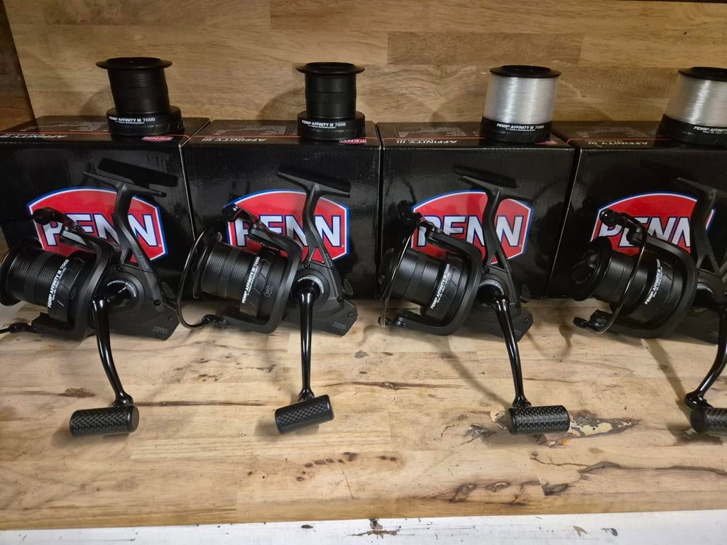 4x penn affinity 3 7000 carbon nieuwstaat!!, Ophalen of Verzenden, Zo goed als nieuw, Licht