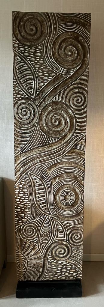 Tof teakhouten vrijstaand paneel, Huis en Inrichting, Ophalen, Gebruikt, Hout