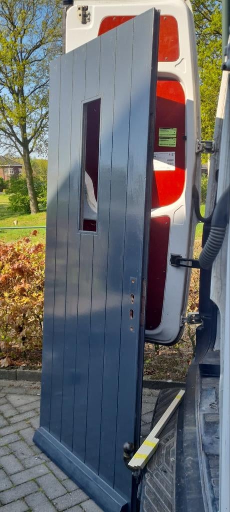 Nieuwe WBP Deur 92.7x230 met driepuntssluiting en glas, Ophalen, 80 tot 100 cm, 215 cm of meer, Nieuw