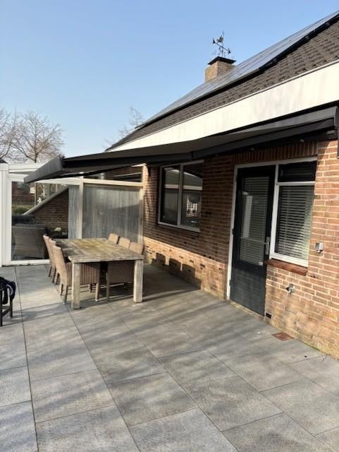 zonnescherm, Tuin en Terras, Zonneschermen, Ophalen, Gebruikt, 450 cm of meer, Elektrisch