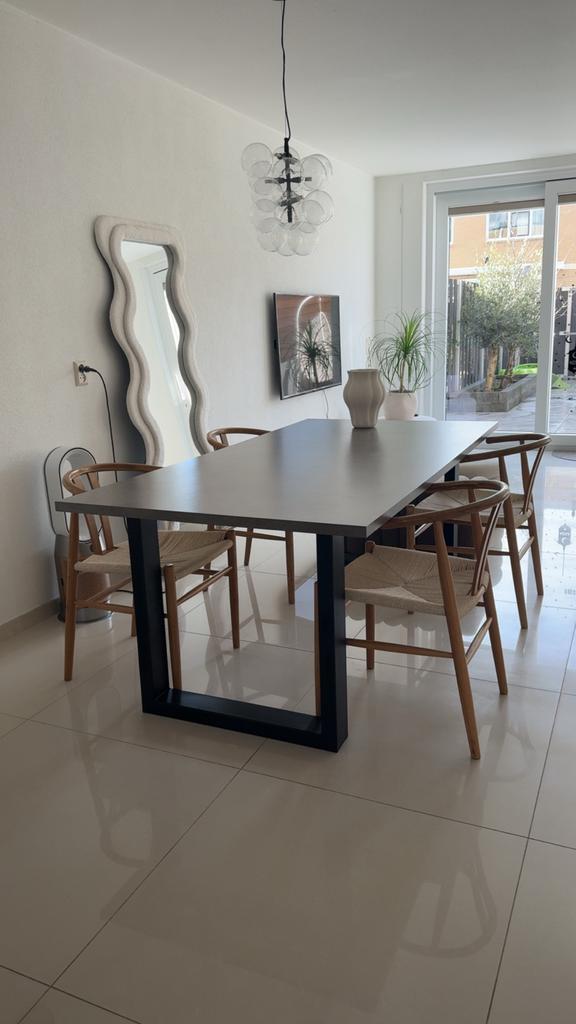 Eetkamertafel, Huis en Inrichting, Tafels | Eettafels, Gebruikt, 150 tot 200 cm, 150 tot 200 cm, Vijf personen of meer, Rechthoekig