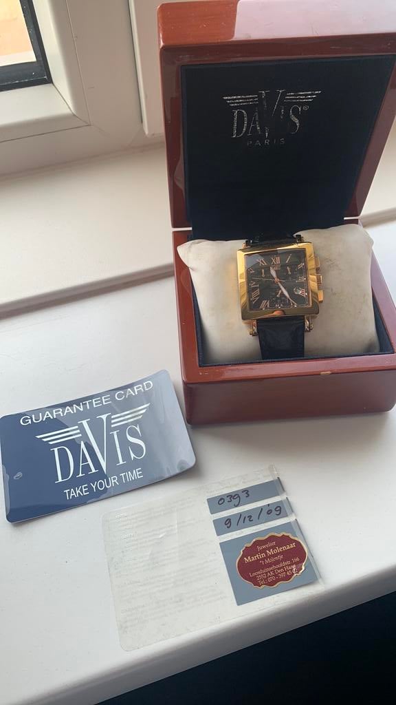 Davis heren horloge, Ophalen of Verzenden, Zo goed als nieuw, Overige merken