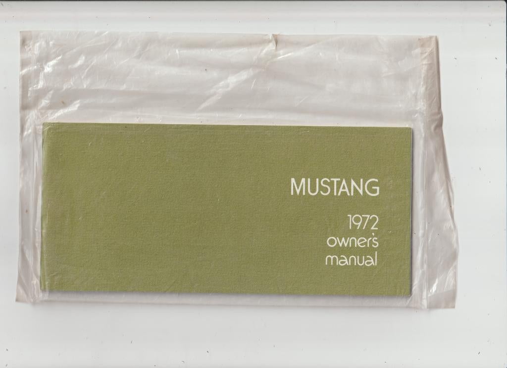 Ford MUSTANG 1972(NIEUW) Owner Manual, Auto diversen, Handleidingen en Instructieboekjes, Ophalen of Verzenden