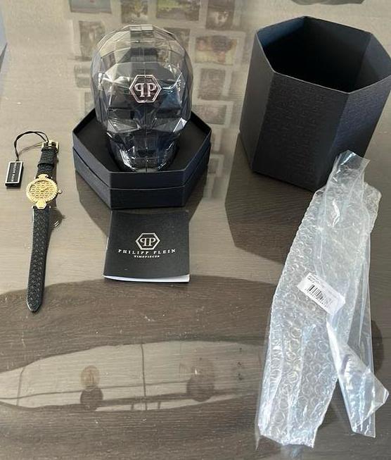 Nieuwe Philipp Plein dameshorloge, Sieraden, Tassen en Uiterlijk, Overige merken, Leer, Polshorloge, Nieuw