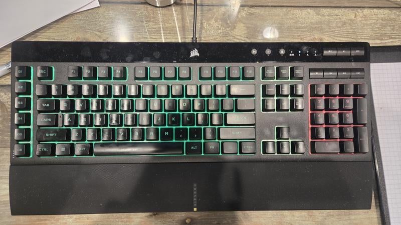 Corsair K55 RGB PRO Gaming bedraad, Computers en Software, Toetsenborden, Gebruikt, Ophalen of Verzenden, Qwerty, Gaming toetsenbord