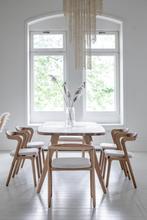 Orél massief hout en marmer tafel. Ongebruikt., Huis en Inrichting, Tafels | Eettafels, Ophalen, Kersenhout, 100 tot 150 cm, Nieuw