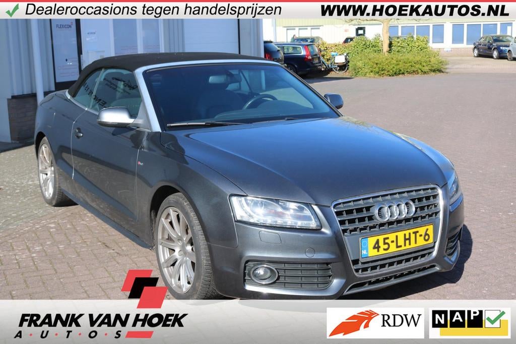 Audi A5 Cabriolet 2.0 TFSI S-edition, Auto's, Euro 5, Gebruikt, Zwart, 4 cilinders