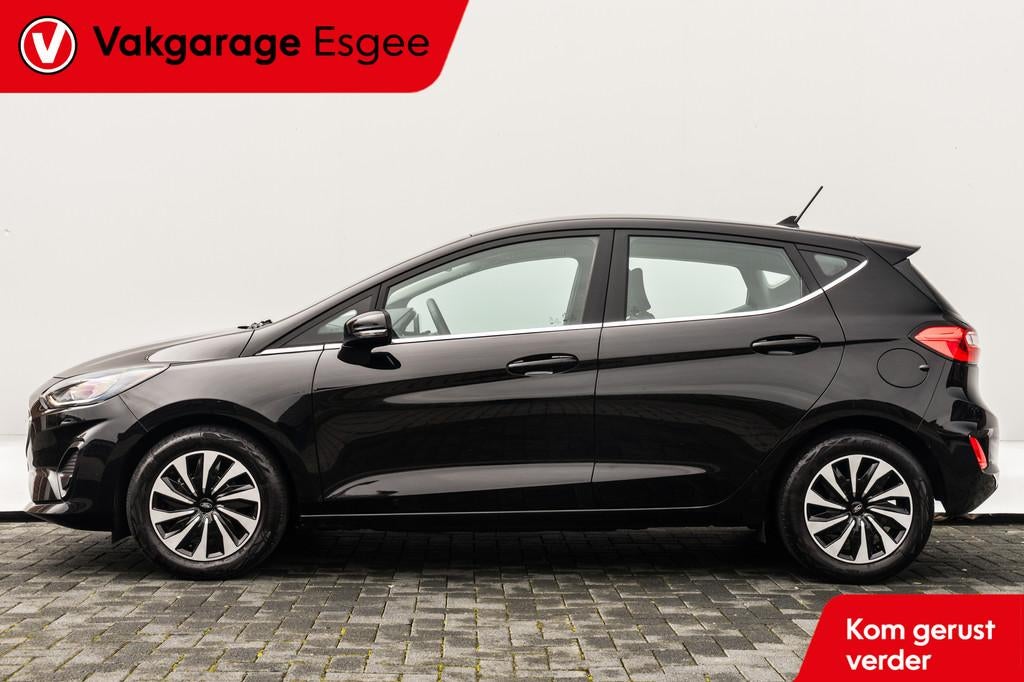 Ford Fiesta 1.0 124 PK EcoBoost Hybrid Titanium | Clima | PD, Gebruikt, Origineel Nederlands, Bedrijf, Handgeschakeld