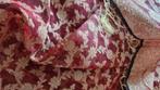 Sjaal/omslagdoek - Thailand - bordeauxrood/beige-150x150 cm, Kleding | Dames, Mutsen, Sjaals en Handschoenen, Verzenden, Nieuw