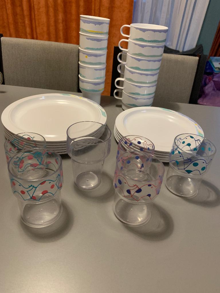 Campingservies, Ophalen, Gebruikt