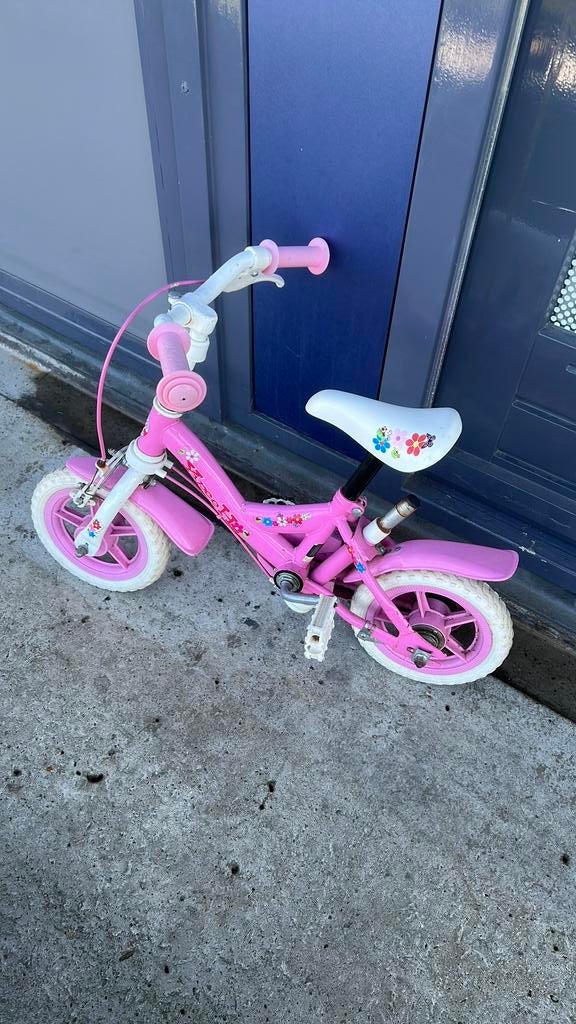 2 fietsen met zijwieltjes 12 en 16 inch, Ophalen of Verzenden, Zo goed als nieuw