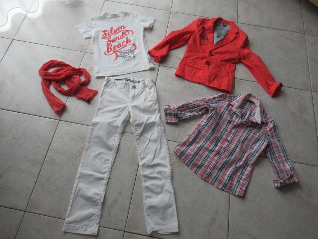 jongens set maat 128, Kinderen en Baby's, Kinderkleding | Maat 128, Ophalen of Verzenden, Zo goed als nieuw, Setje, Gymp