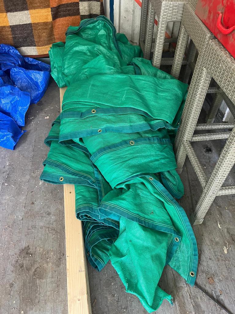 Windbreekgaas met ogen, Tuin en Terras, Gaas en Draad, Ophalen of Verzenden, Zo goed als nieuw, 20 meter of meer