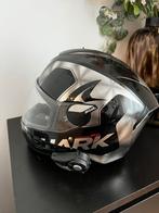 Shark helm zwart grijs met ingebouwde Sena - maat M/L, Ophalen, Tweedehands, Integraalhelm, Shark