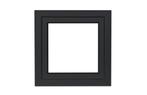 Kunststof Kozijn Draaikiep 60 X 60 Cm Mat Zwart RAL 9005, Niet ingevuld, Kunststof, Raamkozijn, Niet ingevuld