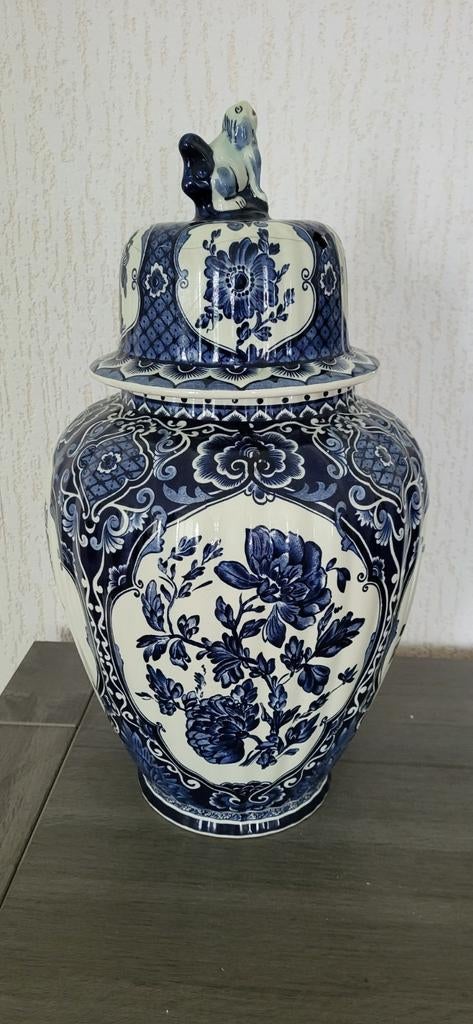 Delfts Blauwe Gemberpot met Deksel - Royal Boch België, Ophalen of Verzenden