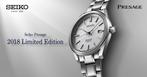 Seiko SJE073j1  Presage limited edition, Ophalen, Zo goed als nieuw, Staal, Seiko