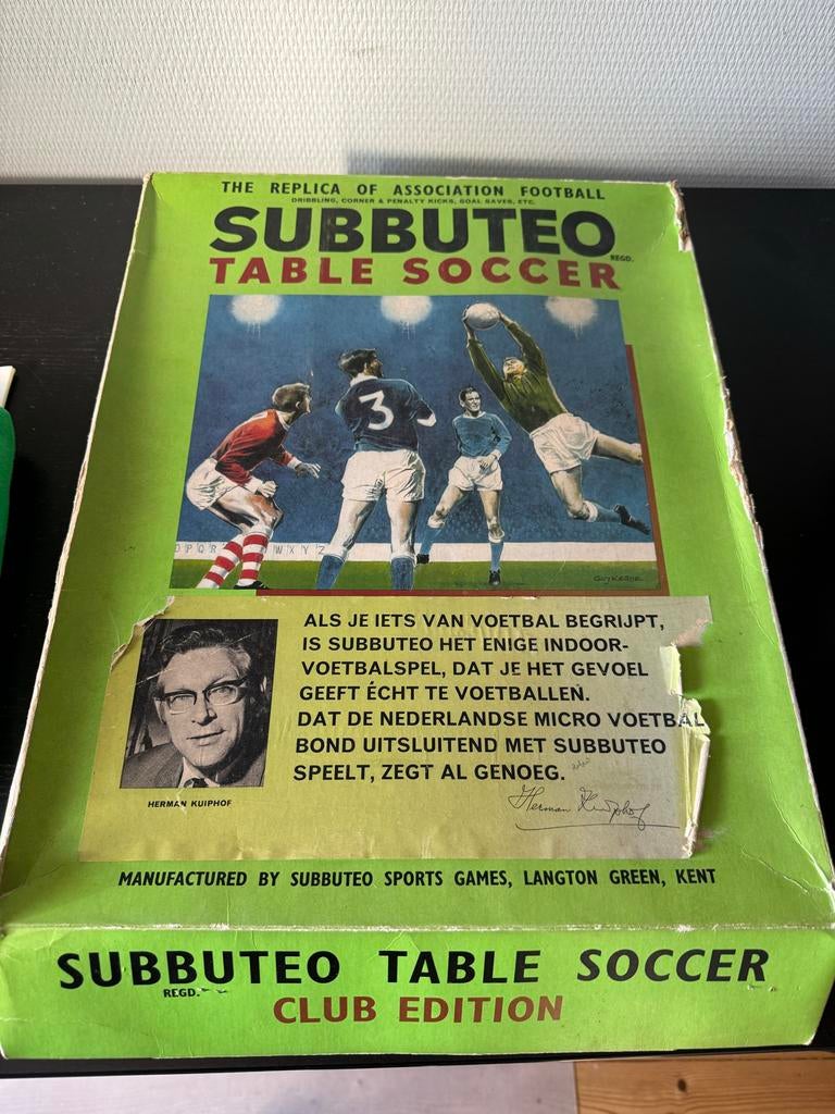Complete Subbuteo set en memorabilia - Gebruikt, Ophalen of Verzenden, Gebruikt