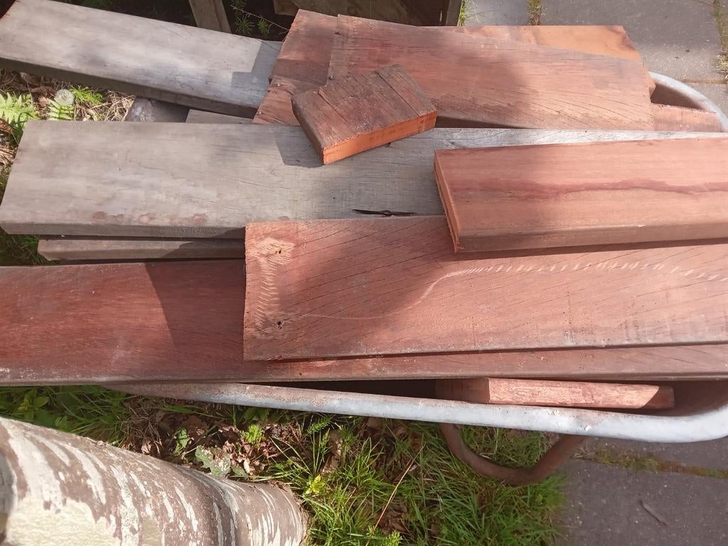 Openhaard hout azobe, Minder dan 3 m³, Ophalen