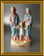 Antiek biscuit porseleinen beeldje: heilige familie, Ophalen of Verzenden