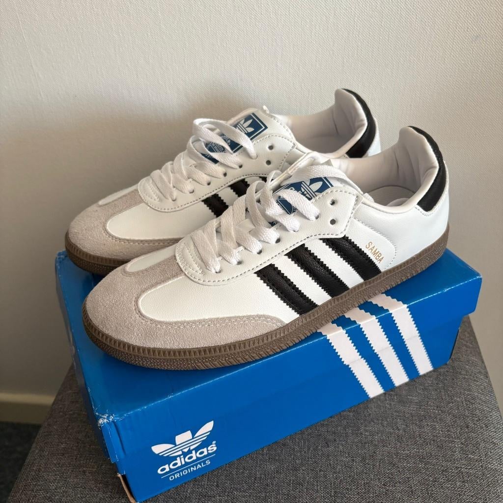Adidas Samba – wit/zwart – maat 40 – nieuw in doos, Adidas, Wit, Nieuw, Ophalen of Verzenden