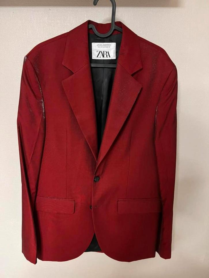 Zara Studio Limited Edition Colbert Rood Maat 46, Kleding | Heren, Kostuums en Colberts, Nieuw, Maat 46 (S) of kleiner, Rood, Ophalen of Verzenden