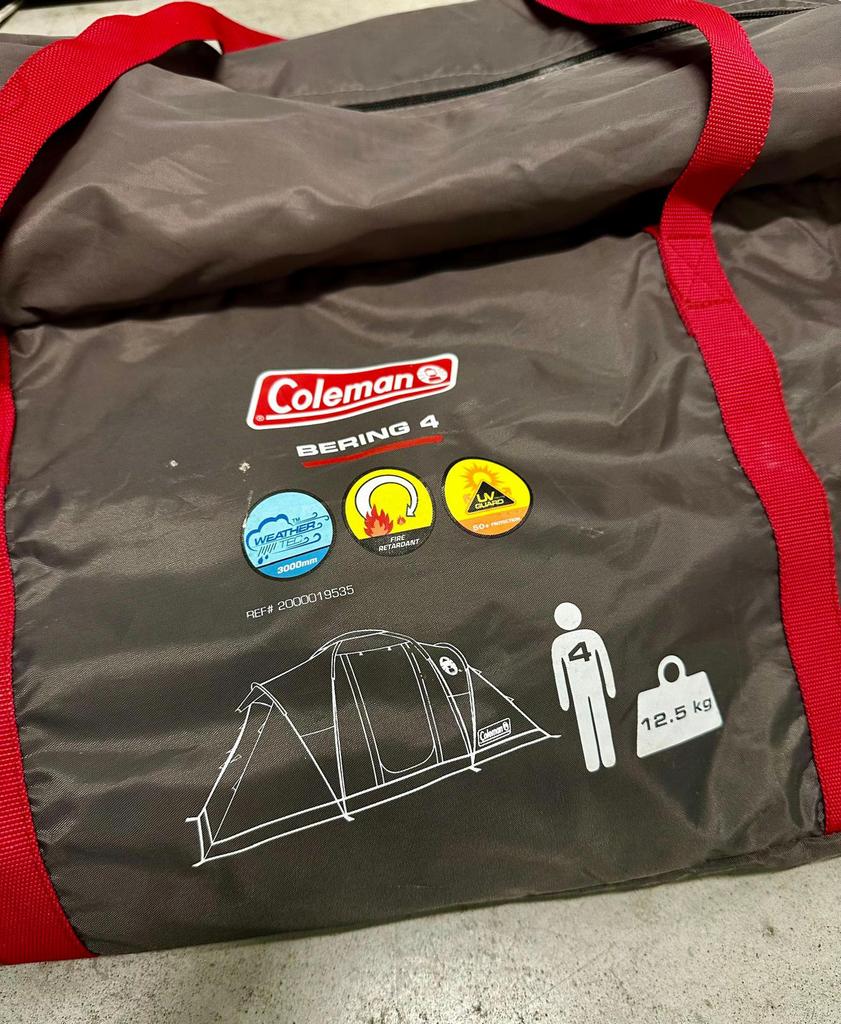 Coleman Bering 4 tent, Caravans en Kamperen, Tenten, Ophalen of Verzenden, Zo goed als nieuw, Tot en met 6
