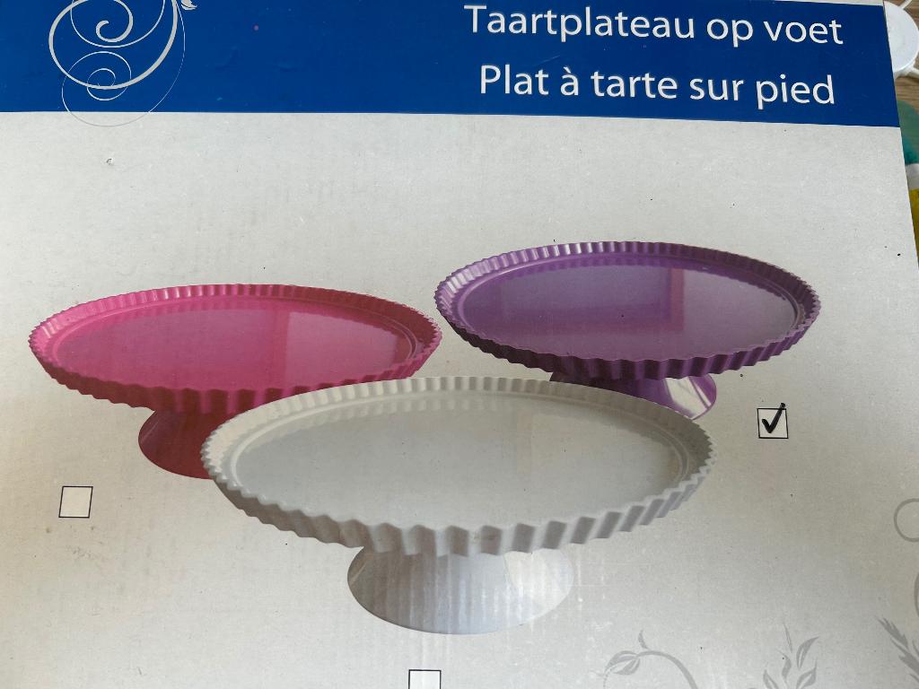 Taartplateau paars, Huis en Inrichting, Keuken | Servies, Overige materialen, Overige typen, Nieuw, Ophalen of Verzenden