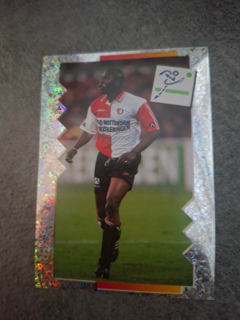 Panini Voetbal 96. Actiefoto Ulrich van Gobbel Feyenoord., Verzenden, Zo goed als nieuw, Sticker