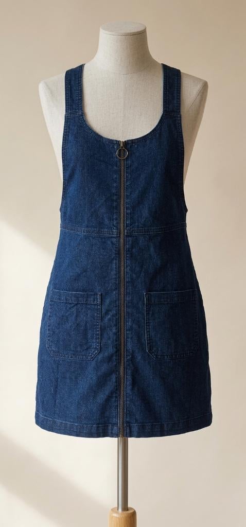 Stoer Denim Schortjurkje H&M Divided – Maat 38, Kleding | Dames, Jurken, H&M, Blauw, Zo goed als nieuw, Boven de knie