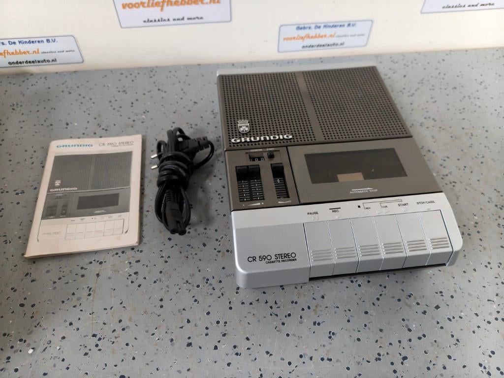 Grundig CR590 stereo cassette recorder, ongebruikt, Grundig, Nieuw, Ophalen of Verzenden, /