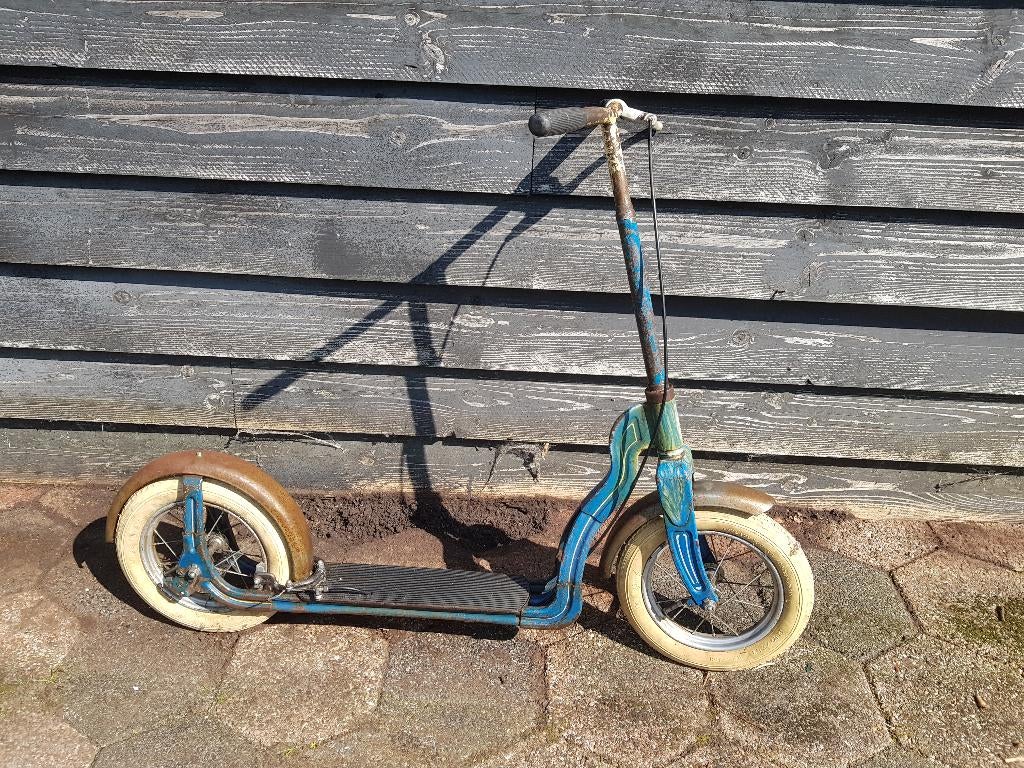 Vintage VEB Metallbau klassieke Kinderstep Patina oldtimer, Fietsen en Brommers, Ophalen, Gebruikt, Gewone step, Vintage VEB Metallbau Döblen Roller Schulflitzer Extra