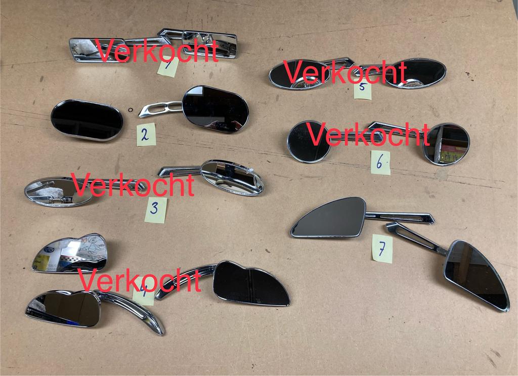 2 stuks ZGAN spiegelset CHROOM CUSTOM Highway Hawk, Ophalen of Verzenden