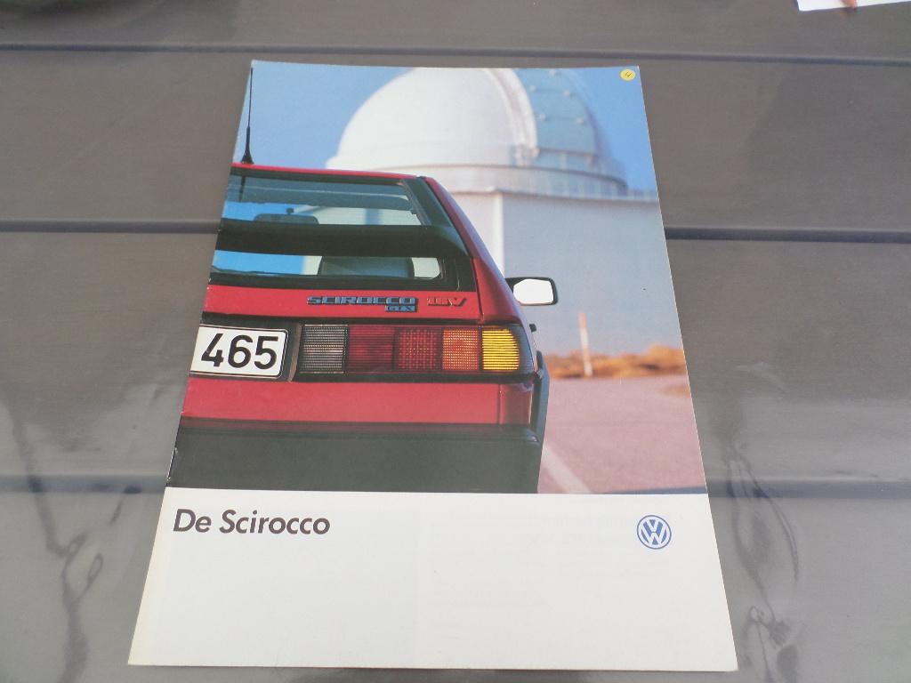 Volkswagen VW Scirocco GT GTX 16v Brochure, Ophalen of Verzenden, Zo goed als nieuw, Volkswagen