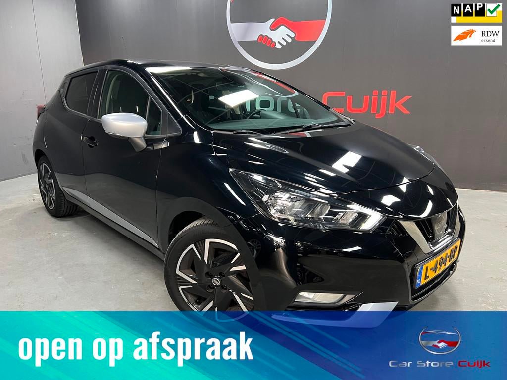 Nissan Micra 1.0 IG-T N-Design | Carplay | Half Leder | Deal, Voorwielaandrijving, Euro 6, Leder en Stof, Origineel Nederlands
