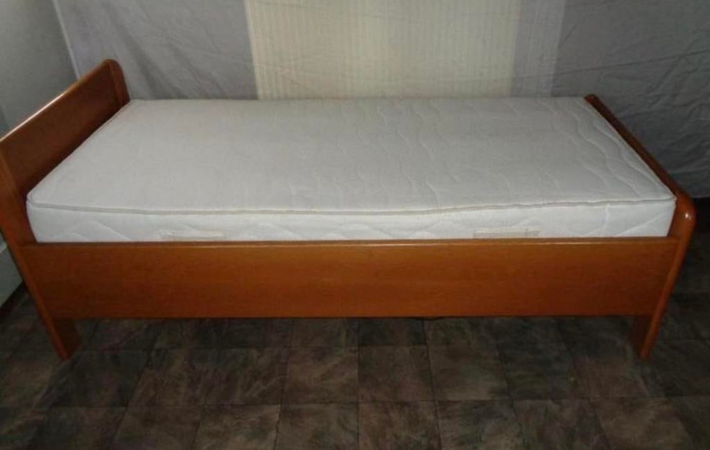 1 persoons Auping bed, Verstelbaar, 90 cm, Eenpersoons, Wit
