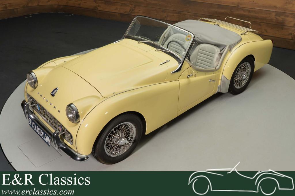 Triumph TR3A | Goede staat | Technische upgrades | 1959, Auto's, Achterwielaandrijving, Cabriolet, Triumph, Leder
