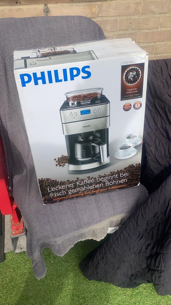 Philips grind&brew hd 7751/00 nieuw in doos alleen 1x getest, Ophalen of Verzenden, Zo goed als nieuw, Koffiemachine, Gemalen koffie
