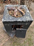 Vuurtafel composiet inclusief gasfles OPKNAPPER, Tuin en Terras, Ophalen, Gebruikt